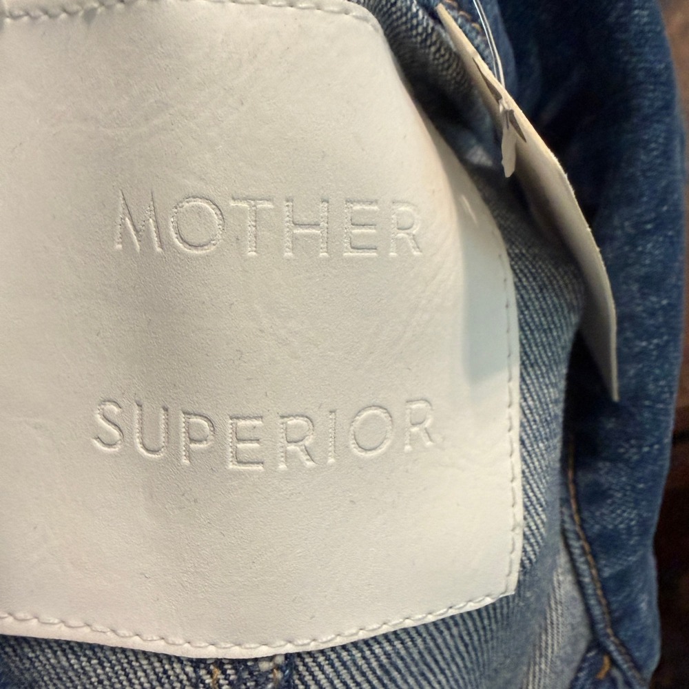 Mother Superior Womens‎ Denim Mini Dress Medium Wash Blue Long Sleeve Size M NEW - Picture 6 of 12
